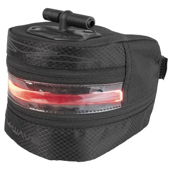 M-WAVE Satteltasche mit LED Licht Tilburg L Illu – Bild 5
