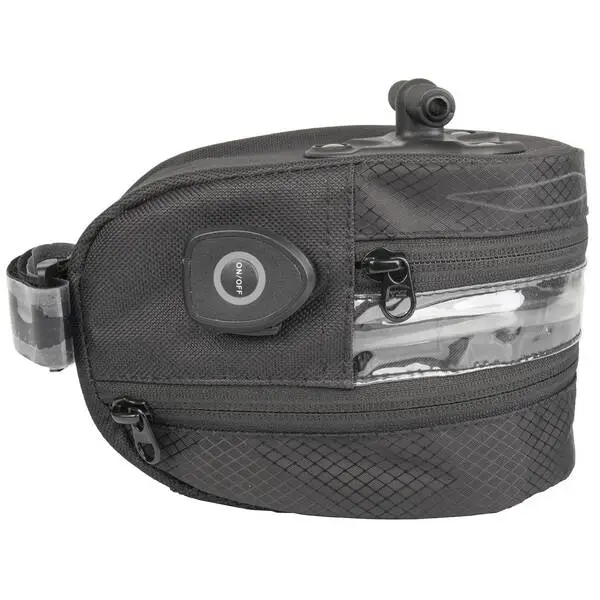 M-WAVE Satteltasche mit LED Licht Tilburg L Illu – Bild 3