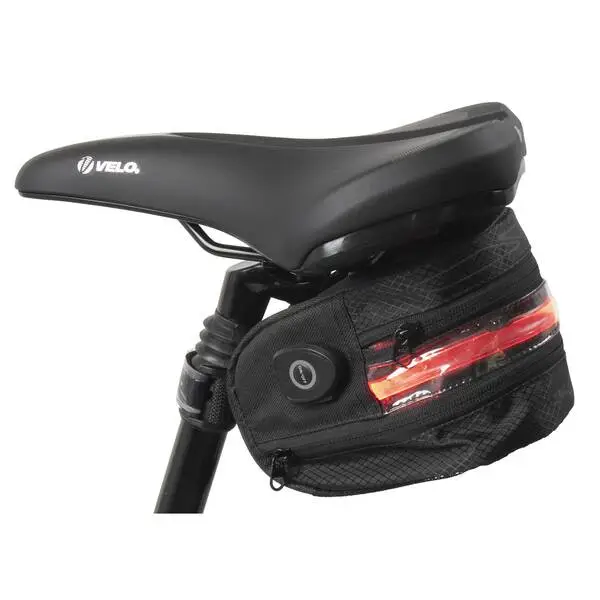 M-WAVE Satteltasche mit LED Licht Tilburg L Illu – Bild 2