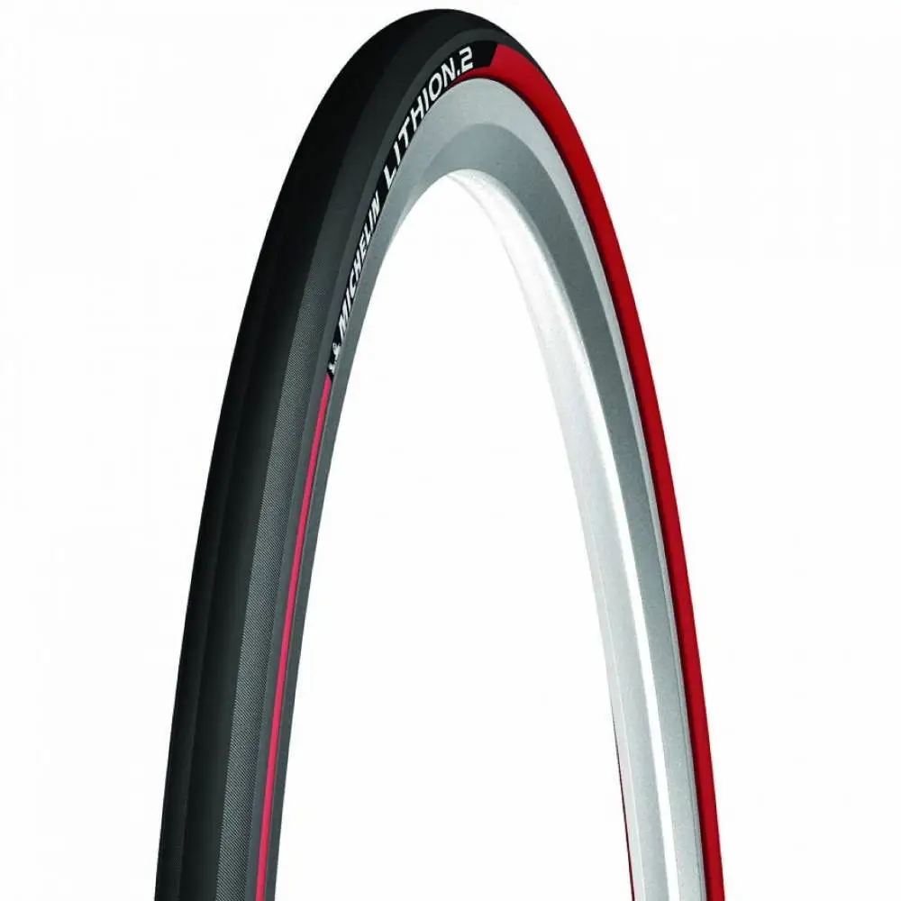 MICHELIN-REIFEN 700X25 (25-622) LITHION 2 V3 SCHWARZ/ROT