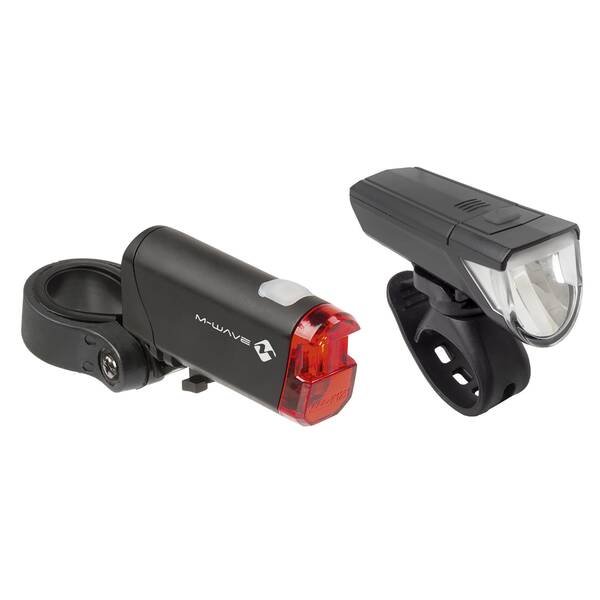 M-WAVE Batterie-Beleuchtungsset Atlas K51