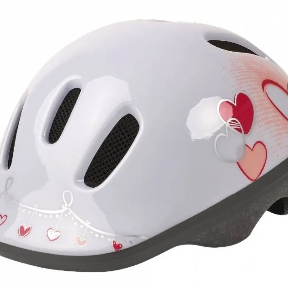 HEARTY HELM OUT-MOLD WEISS-ROSA XXS 44/48