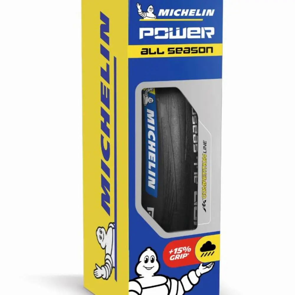 MICHELIN-REIFEN 700X25 (25-622) POWER ALL SEASON V2 SCHWARZ CLINCHER – Bild 2