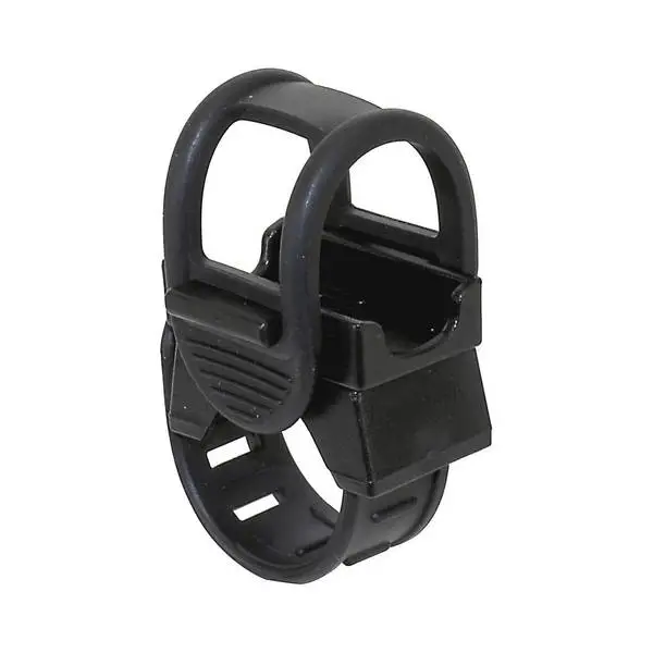 Clip-on Halter für neue Ausführung der "M-Wave BIKE & OUTDOOR" Batterielampe Nr. 220934 + 220956, universell einsetzbar