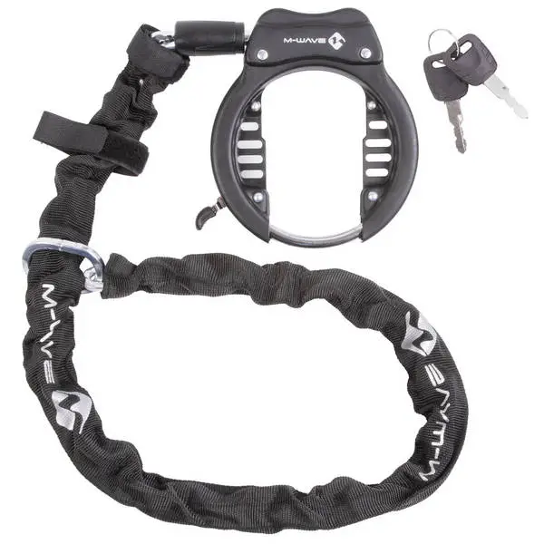 M-WAVE Rahmenschloss mit Kette Ringchain XL