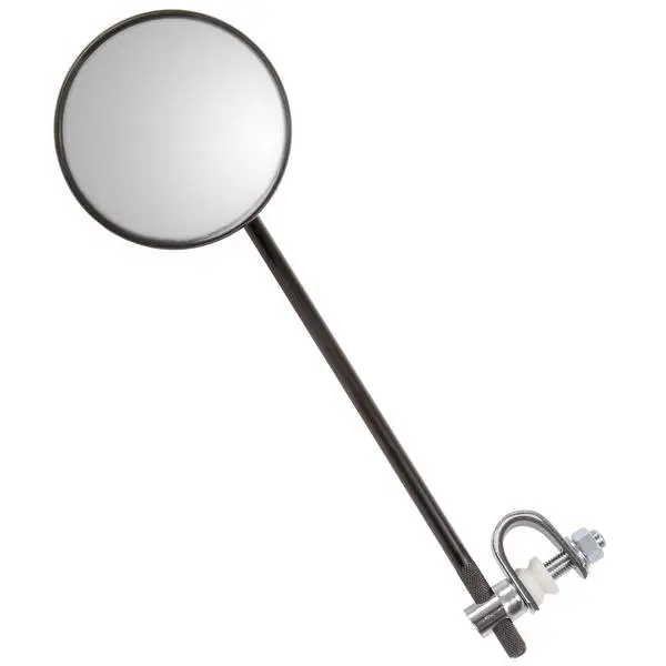Fahrradspiegel >Anti-Glare<, ca. 105 mm, blendfrei, Stange ca. 300x10 mm, schwarz, mit Befestigungsschelle, 2 Stück je Box