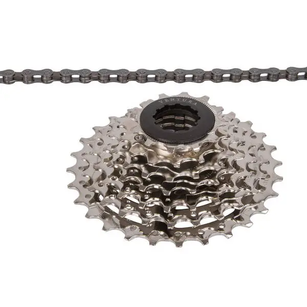 VENTURA Set aus Kette und Kassette Power 7 speed