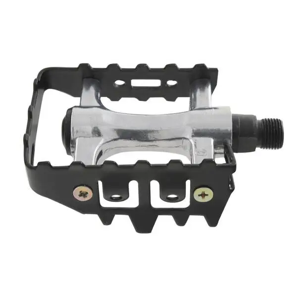 MTB-Pedal >Steady-A5<, Alukörper silber / schwarzer Alu-Käfig, MV
