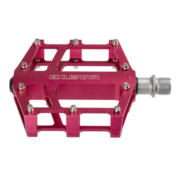 EXUSTAR BMX-Pedal EXUSTAR E-PB525, Alu, rot, CNC gefräßte Cro-Mo-Achse, inkl. Ersatzpins, EK