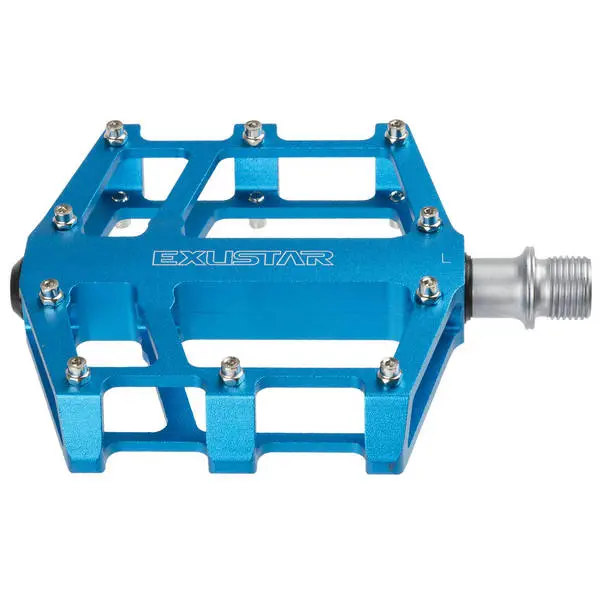EXUSTAR BMX-Pedal EXUSTAR E-PB525, Alu, blau, CNC gefräßte Cro-Mo-Achse, inkl. Ersatzpins, EK