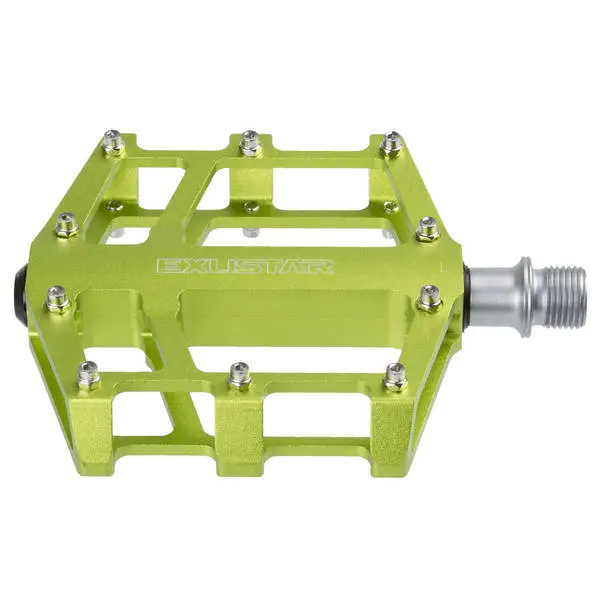 EXUSTAR BMX-Pedal EXUSTAR E-PB525, Alu, grün, CNC gefräßte Cro-Mo-Achse, inkl. Ersatzpins, EK