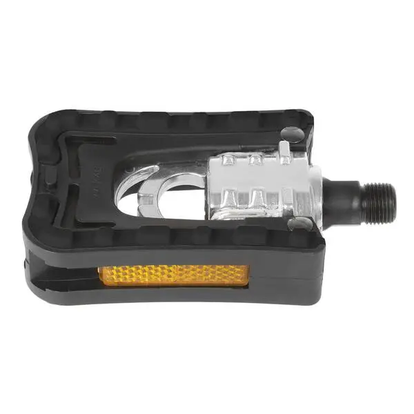 Falt-Pedal >Steady F1<, silberner Alu-Körper mit schwarzem Kunststoff-Käfig, schwarze CrMo-Achse non-slip (schwarz), Kunststoff, schwarz, mit Reflektor mit deutschem Prüfzeichen, MV – Bild 2