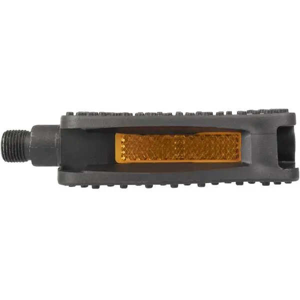 Pedal, einteiliger PP Körper mit rutschfester TPR-Auflage, Kugellager, mit Reflektor, mit dt. Prüfzeichen, schwarz, MV – Bild 3