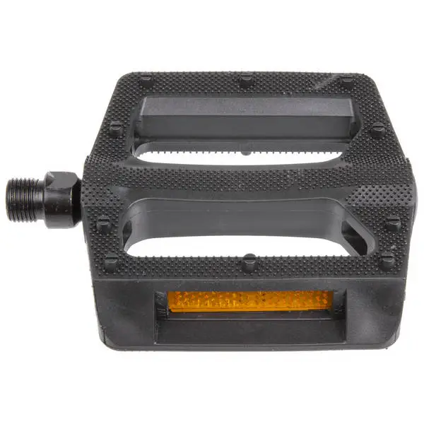 M-WAVE MTB/BMX-Pedal >Steady K6<, 101 x 106 x 26.4 mm, schwarz mit Reflektor, mit dt. Prüfzeichen, auf M-WAVE-Karte