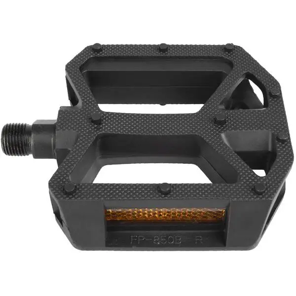 BMX-Pedal >Steady-K5<, Kunststoffkörper, 9/16" Achse, beidseitig Kugellager, mit Reflektor, ohne dt. Prüfnr., schwarz, Trittfläche 92 x 83 mm, MV
