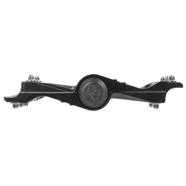 M-WAVE BMX-Pedal "FLAT", Alu, schwarz, silberne 9/16" Achse, silberne Pins, auf M-WAVE-Karte – Bild 3