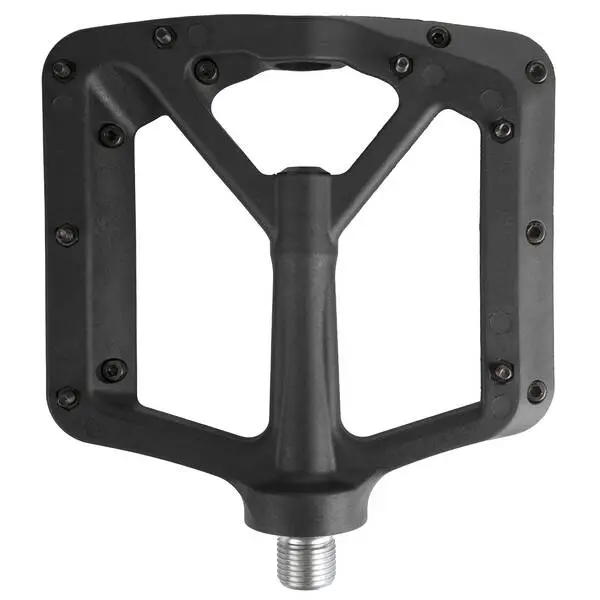 M-WAVE MTB-Pedal >Freedom CS<, sehr flacher und großer Kunststoffkörper mit wechselbaren Metallpins, 9/16" Achse, gedichtete Industriekugellager, schwarz, Trittfläche 110 x 120 mm, auf M-Wave Karte – Bild 3