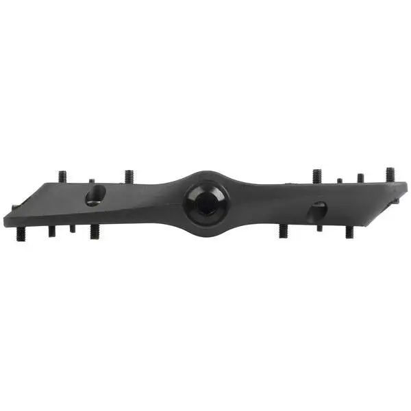 M-WAVE MTB-Pedal >Freedom CS<, sehr flacher und großer Kunststoffkörper mit wechselbaren Metallpins, 9/16" Achse, gedichtete Industriekugellager, schwarz, Trittfläche 110 x 120 mm, auf M-Wave Karte – Bild 2