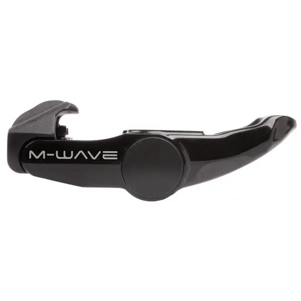 M-WAVE Renn-Clipless-Pedal >Drag R1<, schwarzer Alu Körper, schwarze CRMO-Achse, Kugellager, mit Schuhplatten, LOOK KEO kompatibel, auf M-WAVE Karte – Bild 2