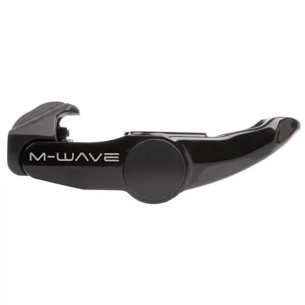 M-WAVE Renn-Clipless-Pedal >Drag R1<, schwarzer Alu Körper, schwarze CRMO-Achse, Kugellager, mit Schuhplatten, LOOK KEO kompatibel, auf M-WAVE Karte – Bild 3