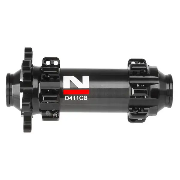 NOVATEC MTB-Carbon-Scheibenbremsnabe, NOVATEC "Straight Pull 4in1", VR, 2 japanische Industriekugellager, schwarz, Aluachse 15x100, 24Loch, EK
