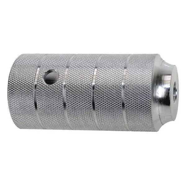 BMX-Fußraster, Alu, silber eloxiert, 50 x 110 mm, M14 x 1.0, MV (329981)