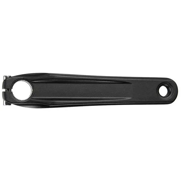 SAMOX Kurbel, rechts, Hollowtech-Aufnahme für SHIMANO E7000/8000 und 6100 E-Bikemotoren, Alu, 165 mm, schwarz eloxiert, 13 mm Offset, MV