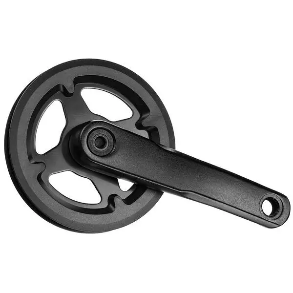 SAMOX Kettenradgarnitur SAMOX, JIS, Alukurbel 140 mm, Stahlkettenblatt 30 Zähne, Narrow Wide, mit Doppel-Kunststoff-Kettenschutz, ohne Innenlager und Achsschrauben, MV