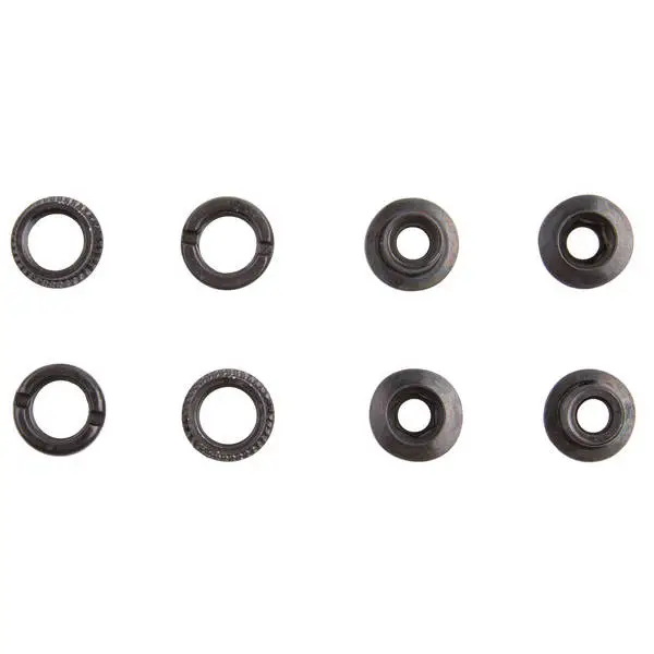 Kettenblattschrauben- und muttern,für brose System, Schraube M8x0.75x8.5L, Mutter M8x0,75x5.5L, Stahl, schwarz, 1 Set = 4 Schrauben + 4 Muttern im PE-Beutel – Bild 2