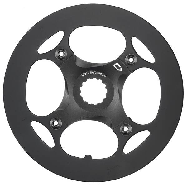 SAMOX Kettenblatt-Set Samox EP01A-BHV03-DG-C52+NWP203-42T-NS-BG6, bestehend aus:
*************************************
1 x E-Bike Spider, BCD 104 mm, für CL 52 mm, Material: Aluminium, Oberfläche: sandgestrahlt, schwarz eloxiert, für Kettenblätter, zur Verwendung mit Kettenschutz
1 x Artikel ? = E-Bike Kettenblatt, narrow wide, BCD 104 mm, mit 42T, 1/2 x 3/32" and 11/128", Material: Stahl, Oberfläche: ED schwarz, ohne Logo
1 x Artikel ? = E-Bike Kettenschutz, BCD 104 mm, für 42T Einsatz, Material: Aluminium, Oberfläche: sandgestrahlt, schwarz eloxiert, ohne Logo
1 x Artikel 356302/356309 = Kettenblattschrauben + Muttern, Schraubengröße: M8 * 0,75 * L 10,5 mm, Muttergröße: M8 * 0,75 * L 8,5 mm, Material: Stahl, Oberfläche: schwarz, 1 Satz = 4 Schrauben + 4 Muttern (zur Montage für Kettenblatt und Kettenschutz)
=> Alle Teile zusammengebaut als ein Satz, AM-Verpackung