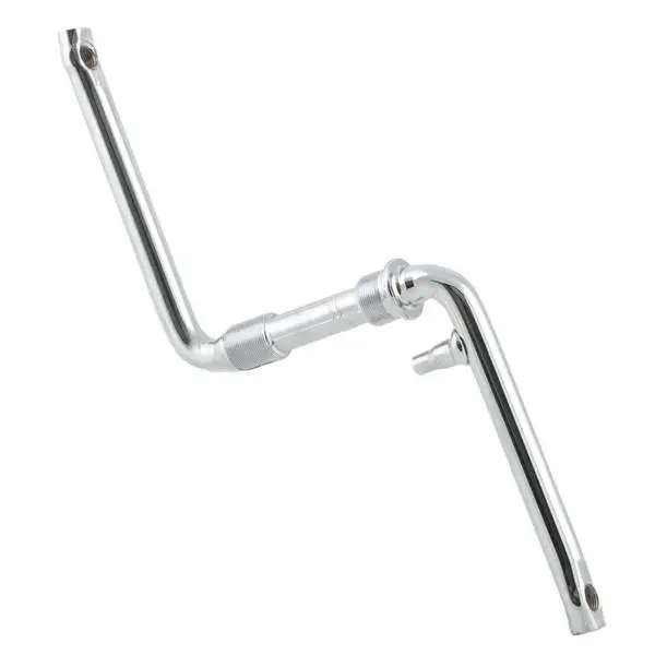 BMX-Kurbel, Stahl verchromt, Gewinde links 7/8" x 24TPI, Gewinde rechts 15/16" x 24TPI, Länge 152mm, Pedalgewinde 1/2"
