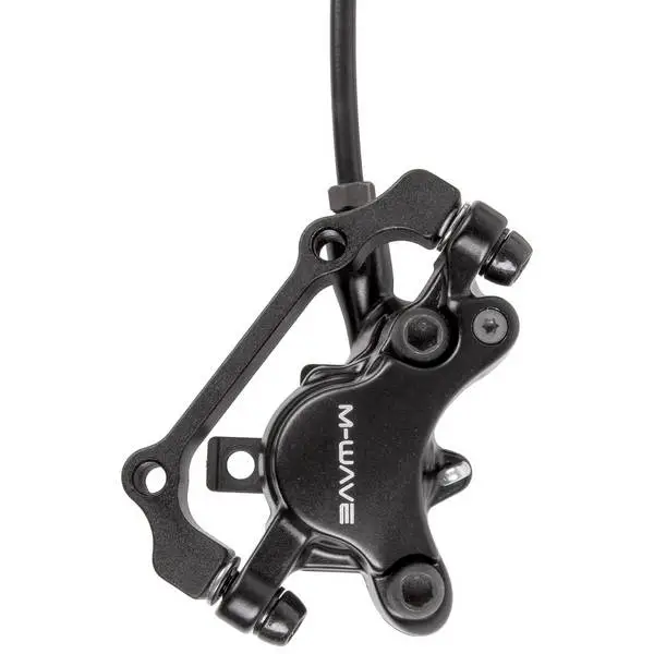 M-WAVE Hydraulische Scheibenbremse für VR, Alu, für 180 mm Bremsscheibe (nicht enthalten), mit Bremshebel, mit 800 mm Hydraulikleitung, EN-14766 konform, MV – Bild 2