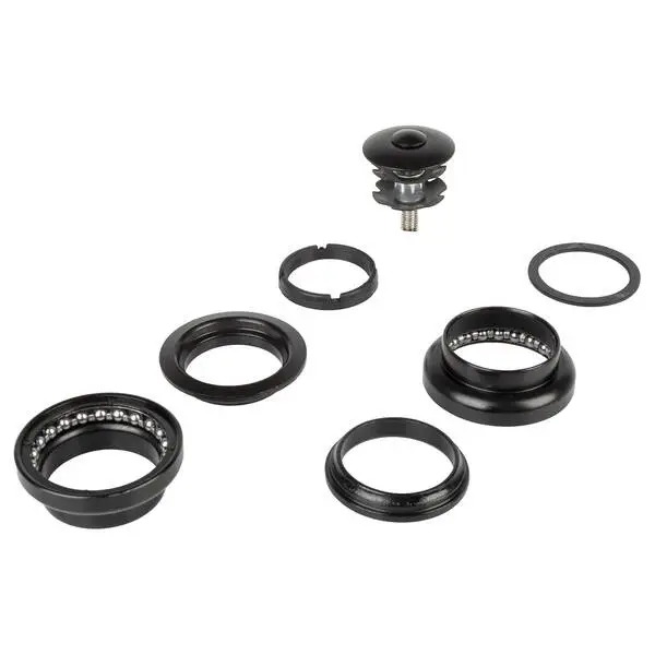 Half-Cartridge-Ahead-Steuersatz, 1.1/8", Stahl, mattschwarz, 28.6/34.0/30.0 mm,, im PE-Beutel, 100 Stck Karton – Bild 2
