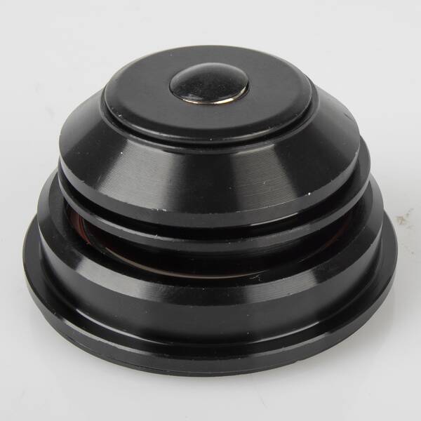 Semi-Integrated-Steuersatz, 1.1/8"-1.5", Alu, schwarz eloxiert, 28.6/44.0/39.8 mm, ohne Logo, MV