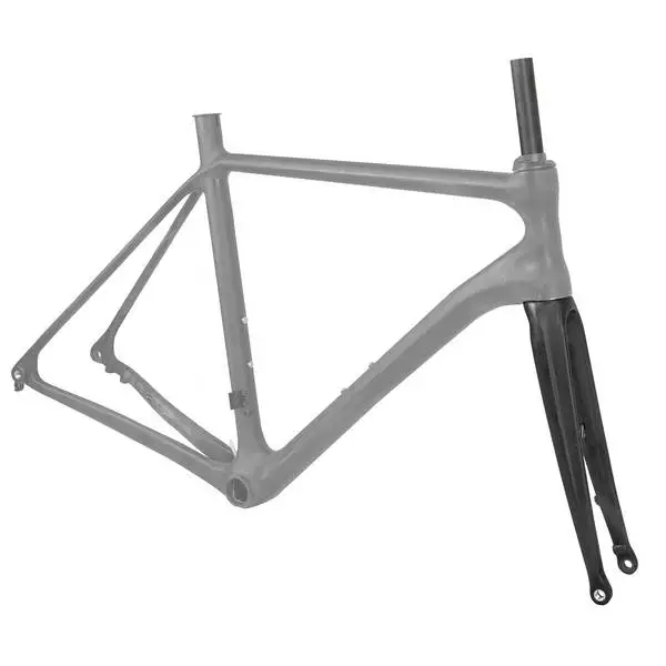 Rennradgabel CAR 1.1/8-1.5" FLAT IN, 1.1/8"-1.5", Voll-Carbon UD unlackiert, mit flat mount Disc-Bremsaufnahme, OLD 100 mm, oben 1.1/8" / unten 1.5" – Bild 3