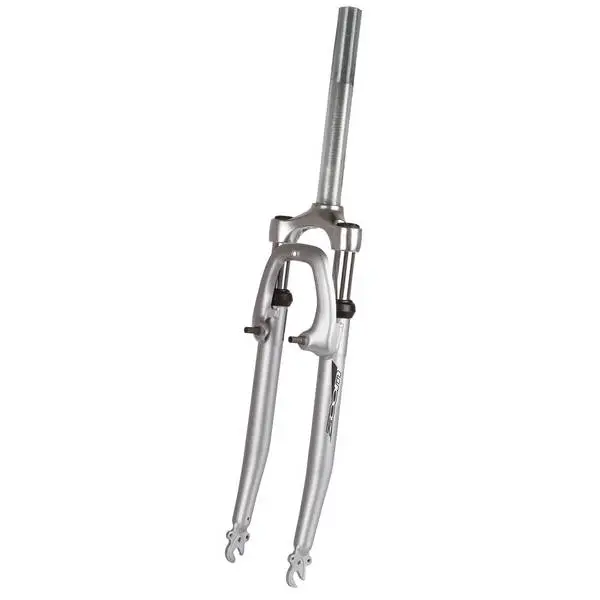 ZOOM Federgabel ZOOM 28", silber, 1" Gewindeschaft (215 mm, davon 60 mm Gewinde), Konus 27.0, 30 mm Federweg, für V- Bremse, Alu-Brücke, MV