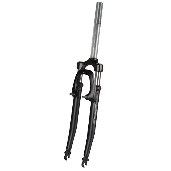ZOOM Federgabel ZOOM 28", schwarz, 1" Gewindeschaft (215 mm, davon 60 mm Gewinde), Konus 27.0, 30 mm Federweg, für V- Bremse, Alu-Brücke, MV