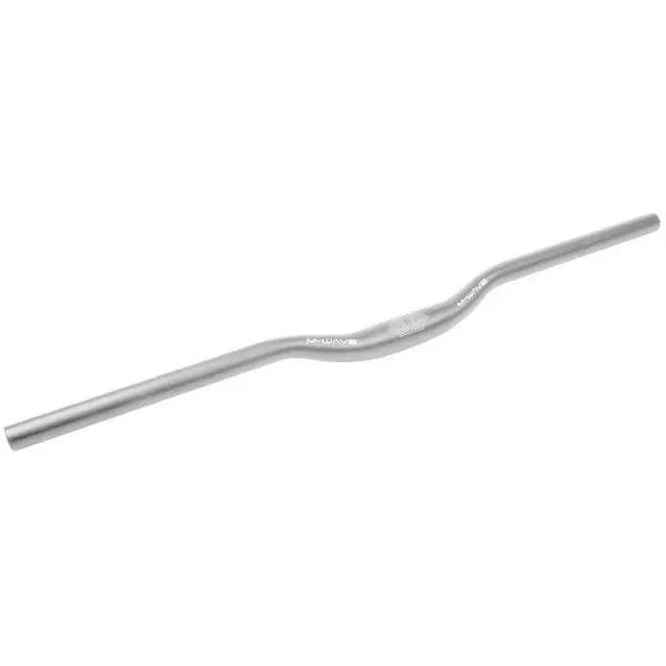 M-WAVE MTB-Lenker >A-Rise 700<, M-WAVE, Alu, silber eloxiert, 700 mm, für Klemmung 31.8 mm, 10° gebogen, Höhe: 30 mm, auf Karte