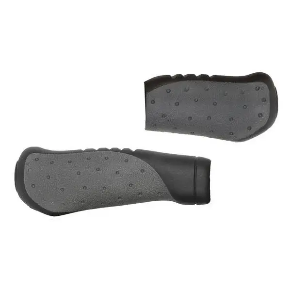 VELO Griff VELO, Komfortgriff, weiche D2-Mischung außen, Stoßabsorbierung, anatomische Form verhindert Ermüdung der Hände bei langen Touren, schwarz/grau, rechts: 92 mm; links: 135 mm