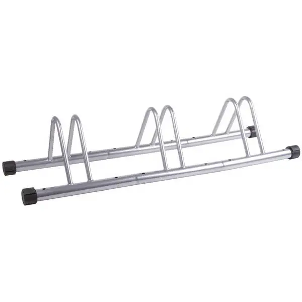 Fahrradabstellständer, Stahl, silber, 1 Set = 3 Stück, MV