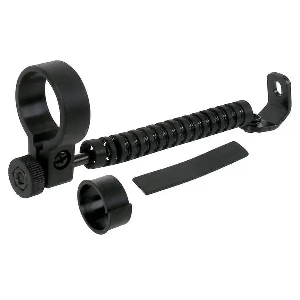 Lenkungsdämpfer (für Fahrräder mit 2-Bein-Ständer), geeignet für Rohrdurchmesser 28.6 - 31.8 mm, mit Montageanleitung, im PE-Beutel eingeschweisst