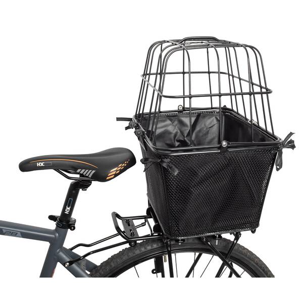 M-WAVE Gepäckträgerkorb quer Transporter One-Snap Pet – Bild 2