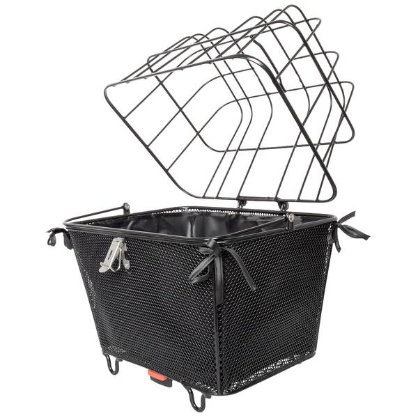 M-WAVE Gepäckträgerkorb quer Transporter One-Snap Pet – Bild 4