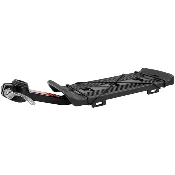 Gepäckträger, zur Befestigung an der Sattelstütze, mit Schnellspanner, passend für 25-30 mm, mit Spanngurt, max. Zuladung 9 kg
