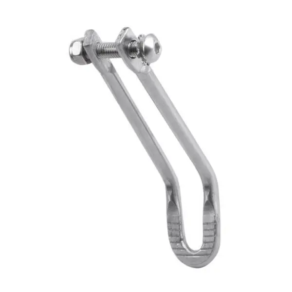 Lampenhalter, Edelstahl, mit Schraube M5 x 25 mm (Gewindelänge) und Mutter und 2 Beilegscheiben