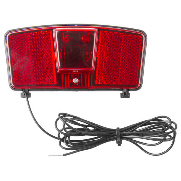 Gepäckträger-Rücklicht, für Dynamobetrieb, 2 LED, ohne Prüfzeichen, MV