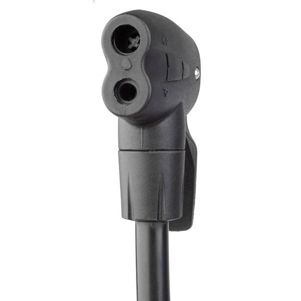 BETO Standpumpe BETO, Stahl, silber/schwarz, mit Manometer, mit Doppelkopf für AV/FV/DV
(470323) – Bild 2