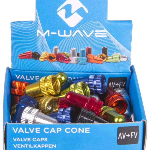M-WAVE Ventilkappen-Set Valve Cap Cone