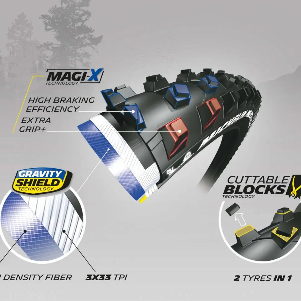 MICHELIN-REIFEN 29X2,25 (55-622) MUD ENDURO MAGI-X TL BEREIT – Bild 2