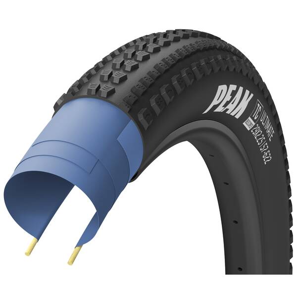Goodyear Reifen 29x2.40, 61-622, Goodyear Peak, 120 TPI, folding bead, Gewicht 700 g, DYNAMIC:A/T, max. 50 PSI, schwarz, Tubeless Complete / M:Wall, auf Karte